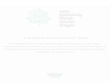 Tablet Screenshot of lotuspsychologicalservices.com